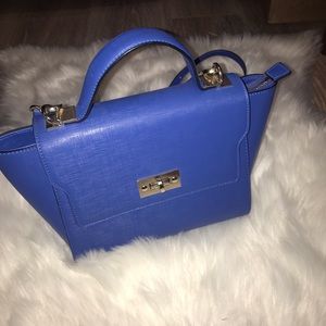 Cobalt blue small bag with strap